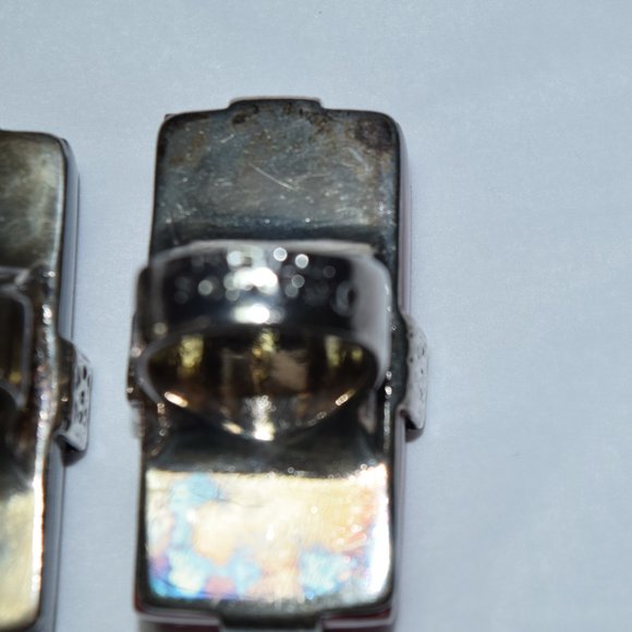 Huge Large Red METAL POINTUS Statement Ring Rare Size 7 - Picture 11 of 13